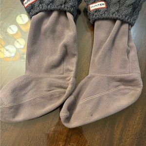 Hunter Charcoal Fleece Boot Socks